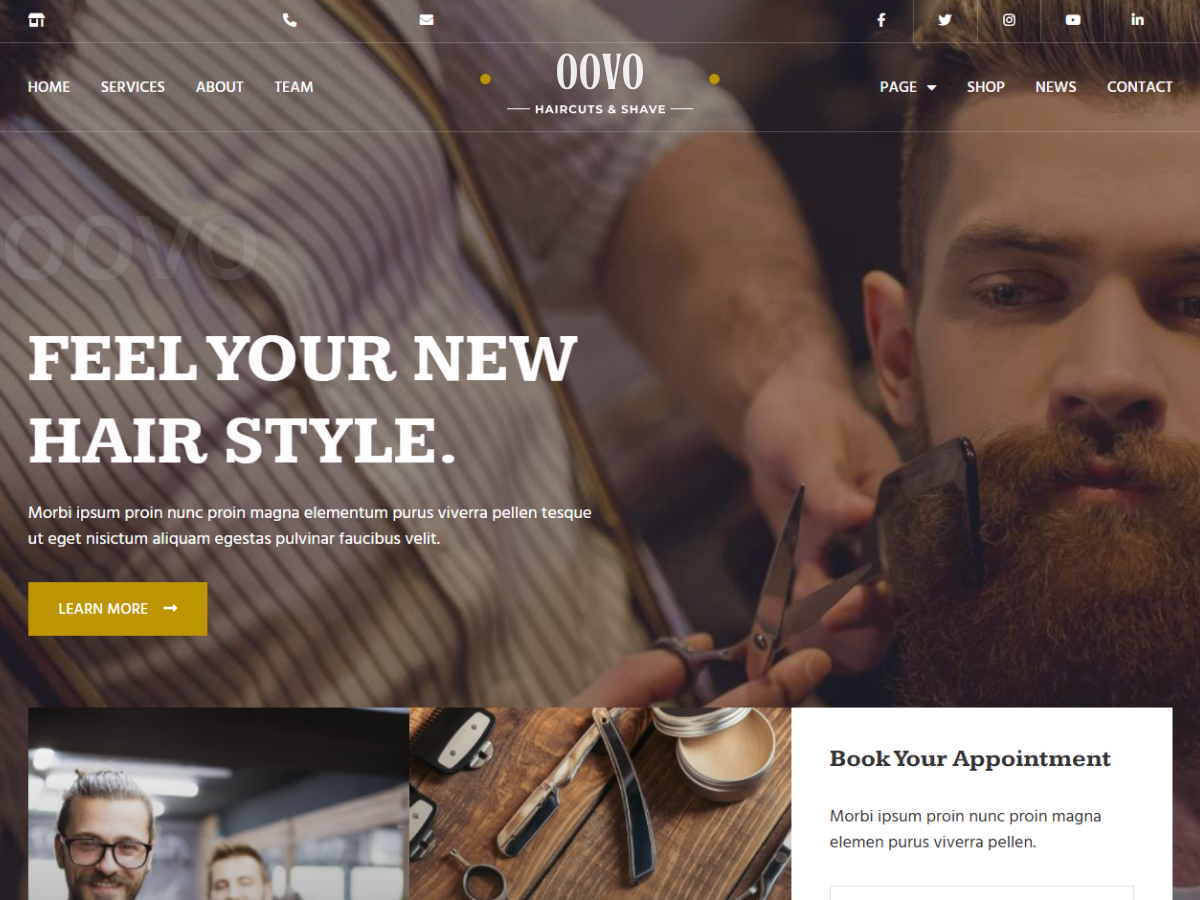 Hair Care Website Development