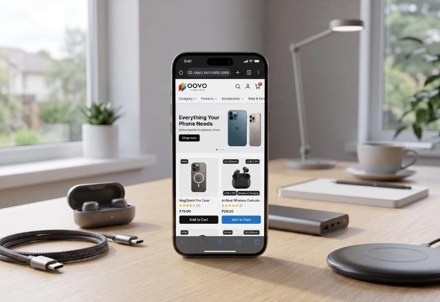 online mobile accessories website development
