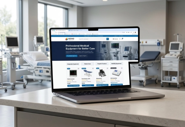Online medical equipment website development