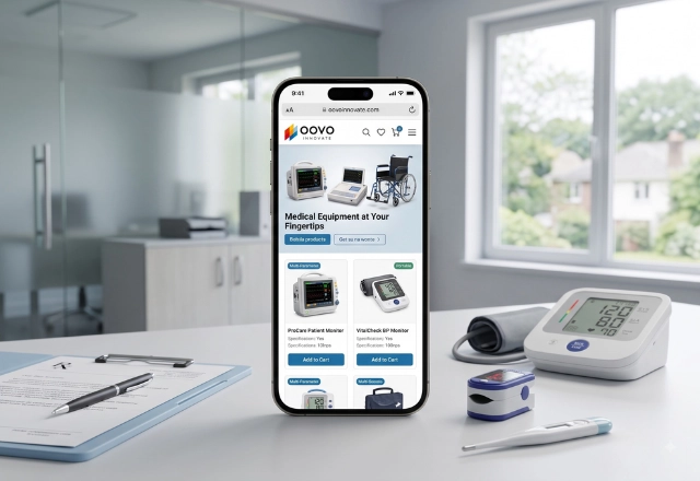 Online medical equipment website development