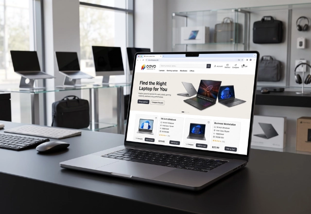 online laptop shop website