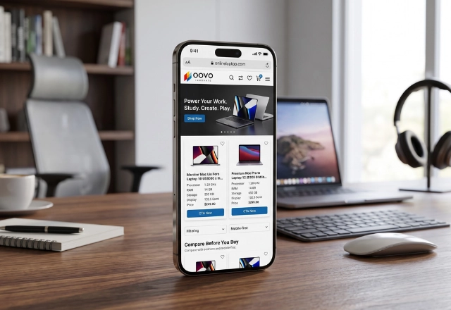 online laptop shop website