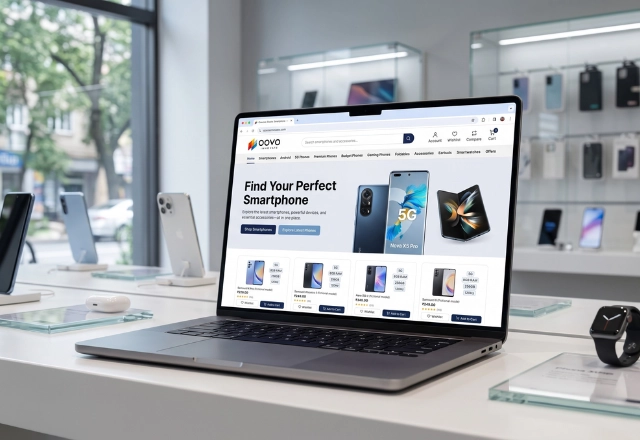 online mobile store website development