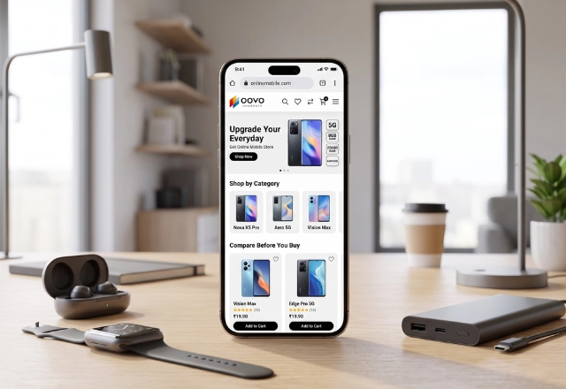 online mobile store website development