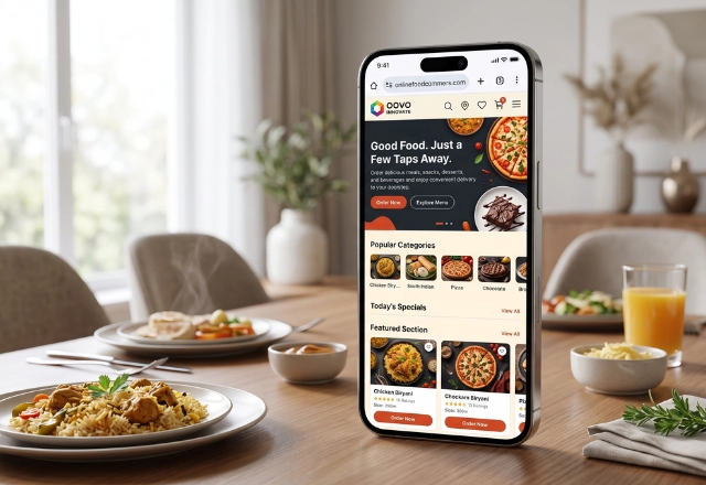food ordering website development