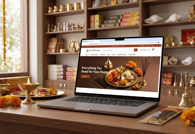 online pooja store website development