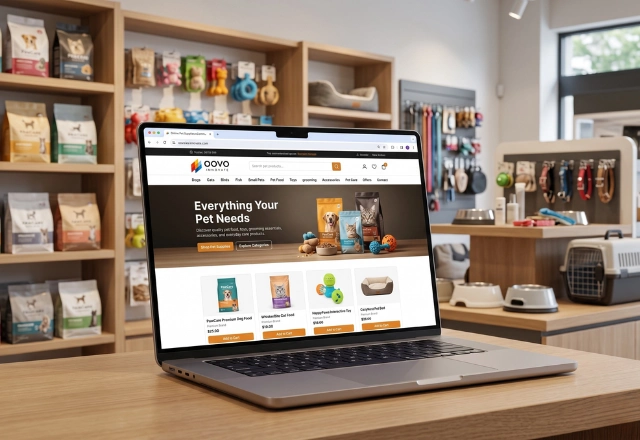Online Pet Supplies Website Development