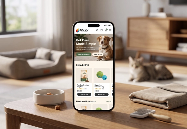 Online Pet Supplies Website Development