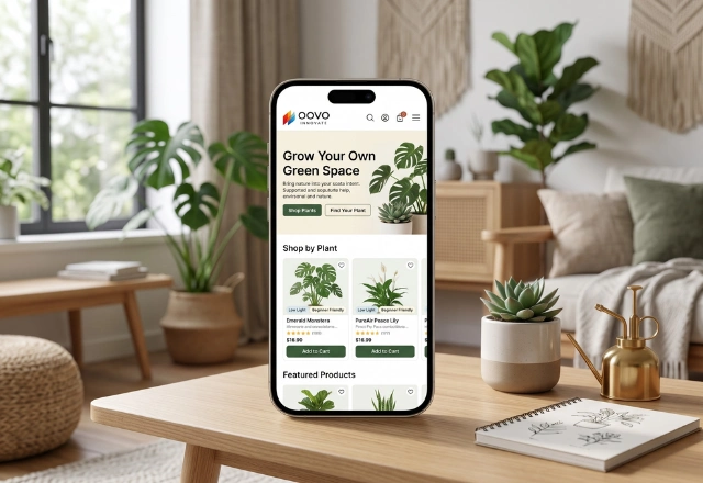 Online Plant Shop Website Development