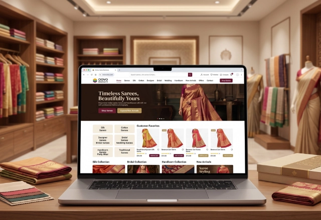 Online Saree Business Website Development